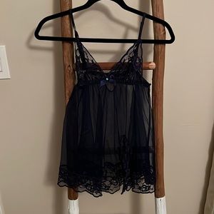 Navy Sheer Teddy